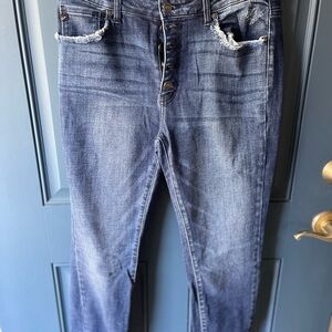 KanCan Dark Blue Distressed Skinny Jeans
